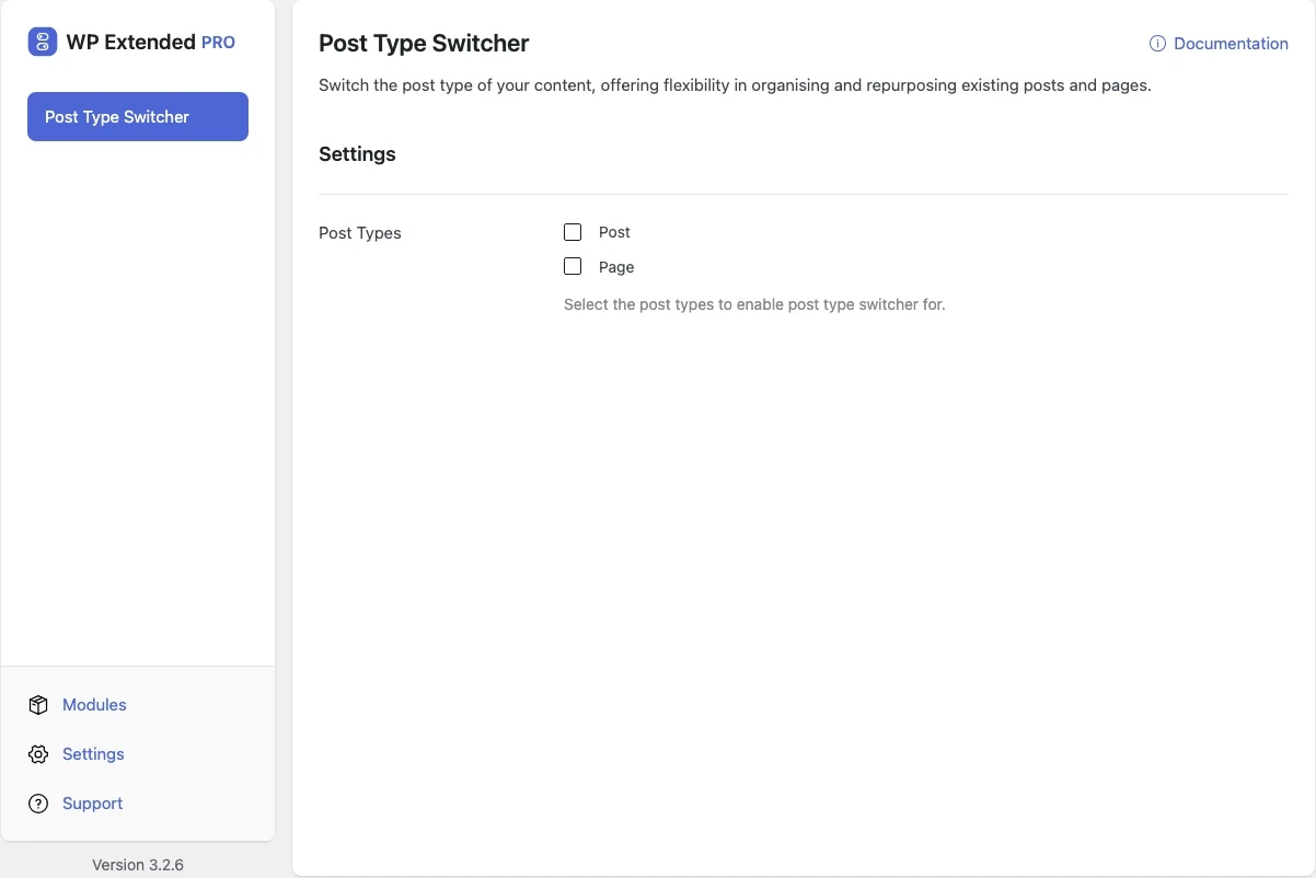 WP Extended | Modular WordPress Toolkit